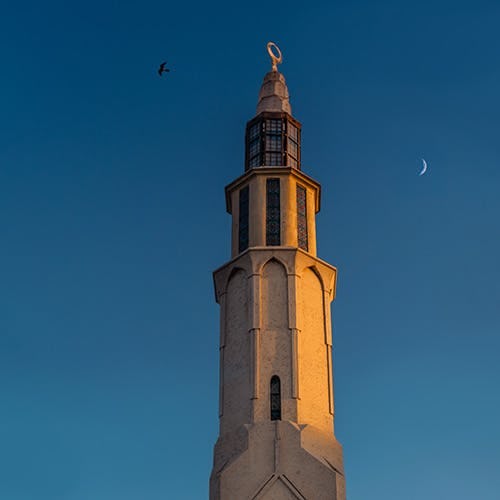 Moon Tower in Alexandria during Eid al-Adha