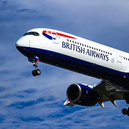 Picture of British Airways aircraft taking of