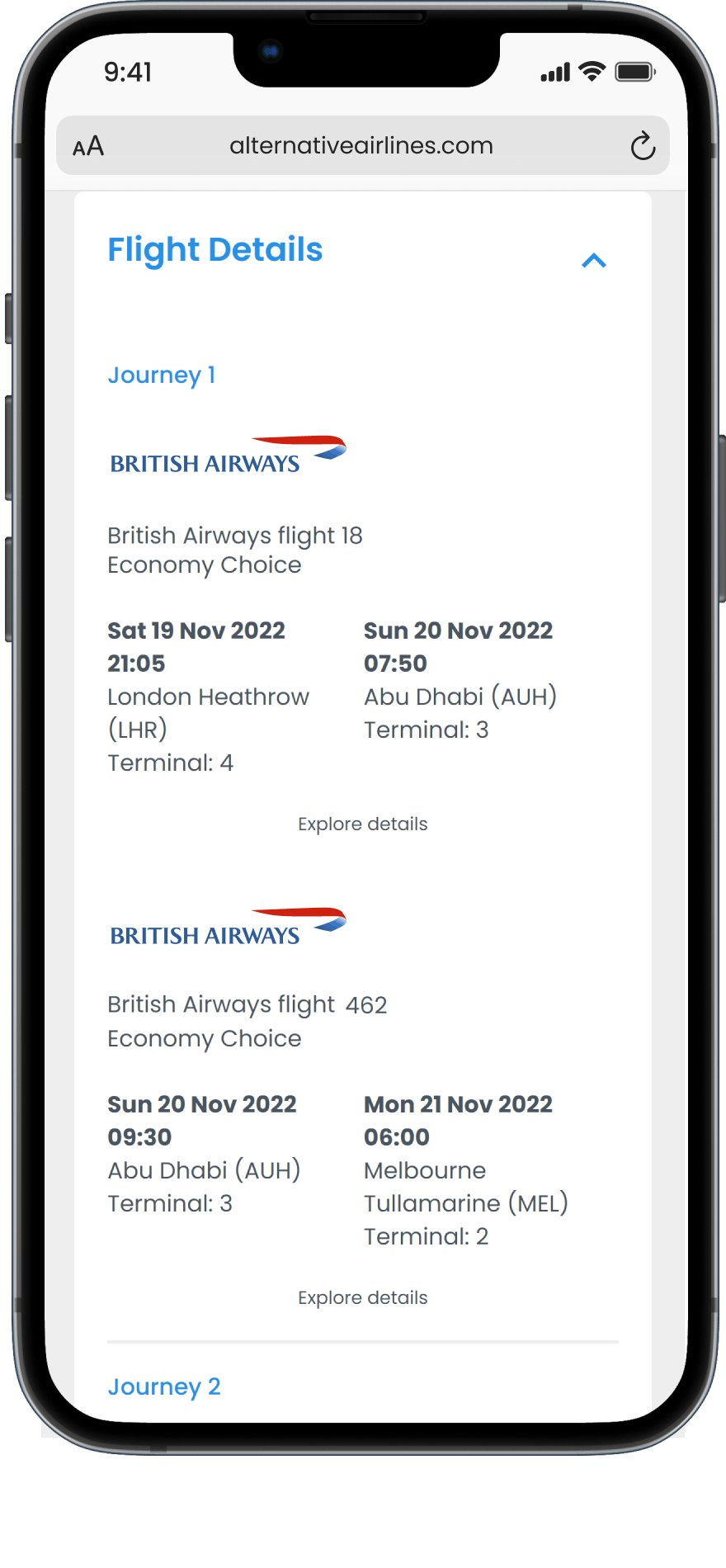 Search & Book British Airways Multi City Flights