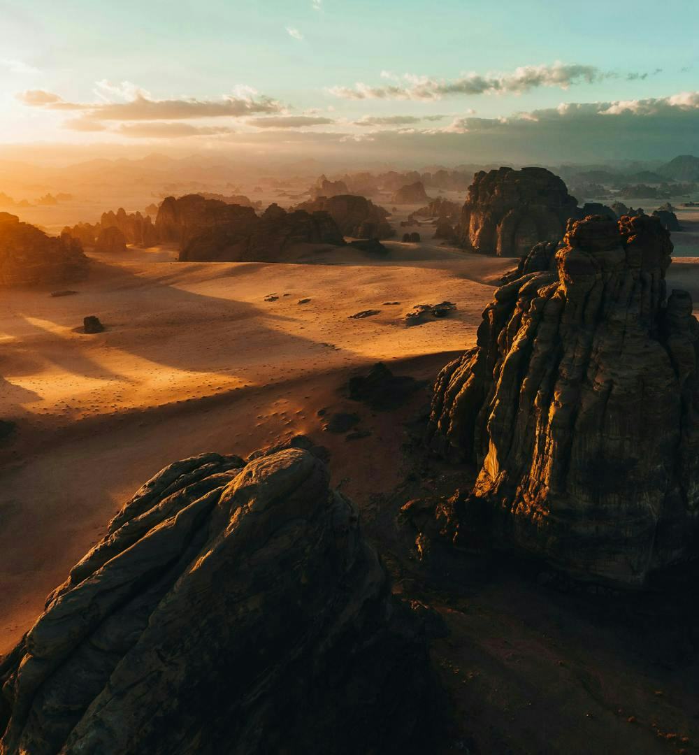 A picture of the desert in NEOM, Saudi Arabia