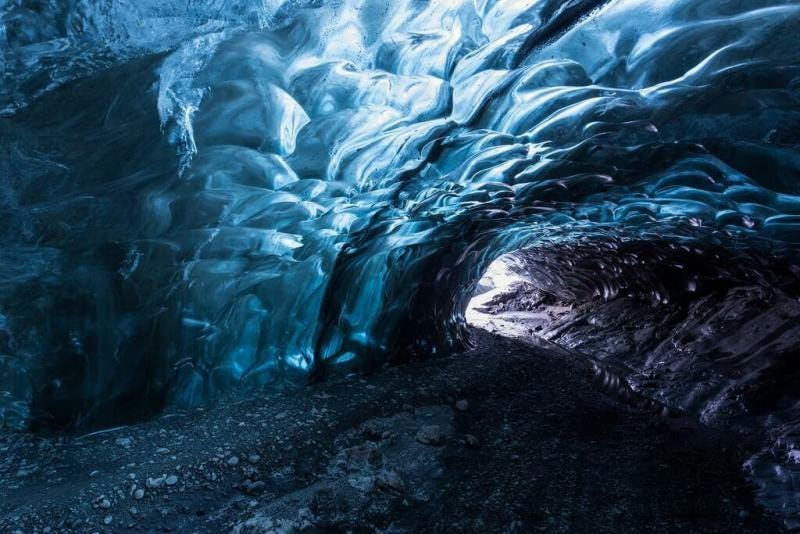 Vatnajokull glacier cave