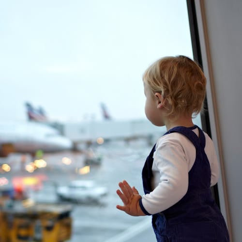 Kid at the airport