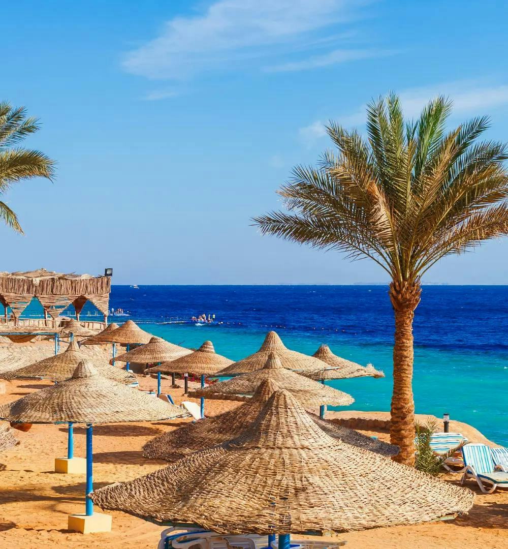 A beach at Sharm El Sheikh in Egypt