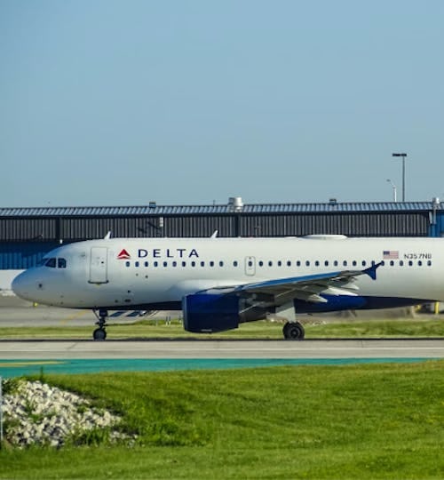 Delta Airline craft at the airport