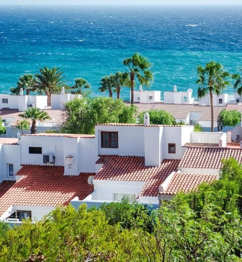 Houses by the sea in Tenerife, Canary Islands