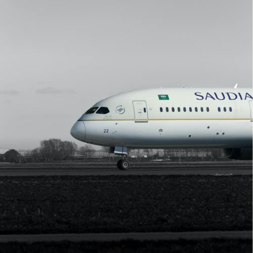 Front of Saudia Aircraft