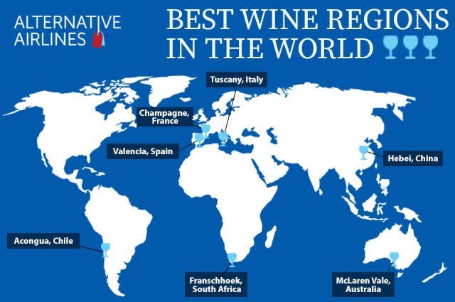 Wine region infographic 