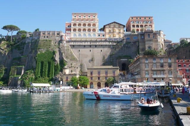 A view of Sorrento port