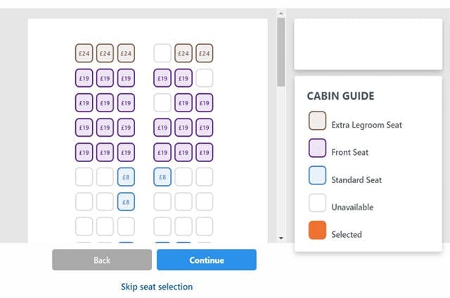 Seat Selection Alternative Airlines