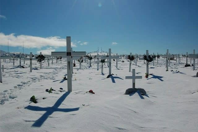 A cemetery in Greenland 