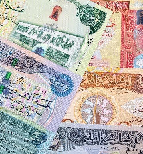 Iraqi dinar notes