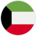 Kuwait flag round icon