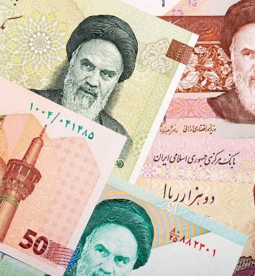 Iranian rial notes