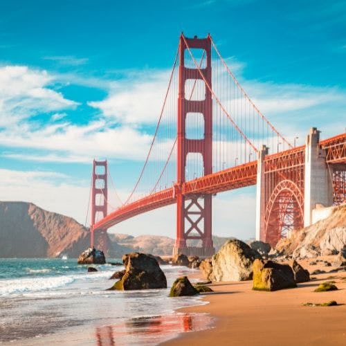 Golden Gate bridge in San Franscisco