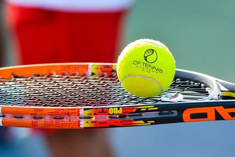 Tennis racket and ball 