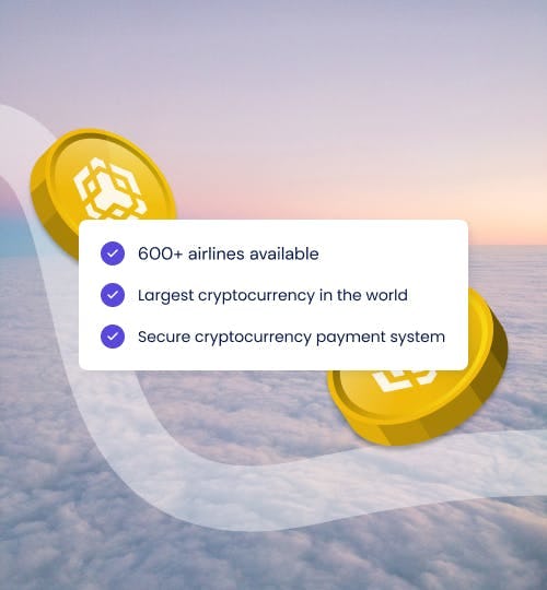 600+ airlines available, largest cryptocurrency in the world, secure cryptocurrency payment system
