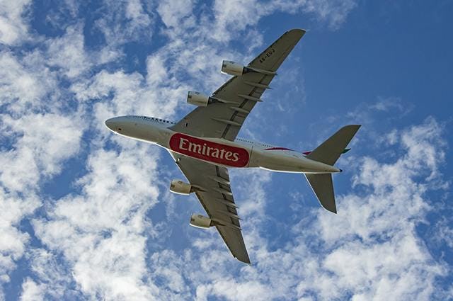 Emirates A380 inflight