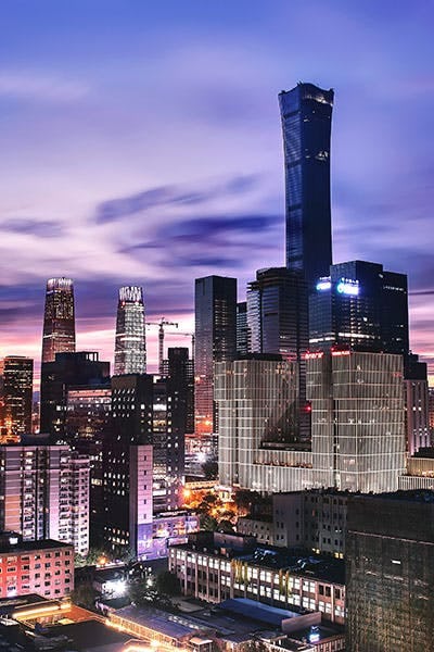 Picture of skyscrapers in Beijing