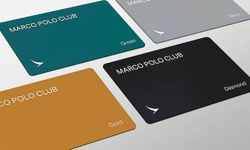 4 loyalty cards for Cathay Pacific's Marco Polo Club