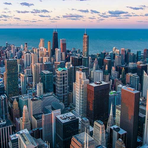 Picture of skyscrapers in Chicago