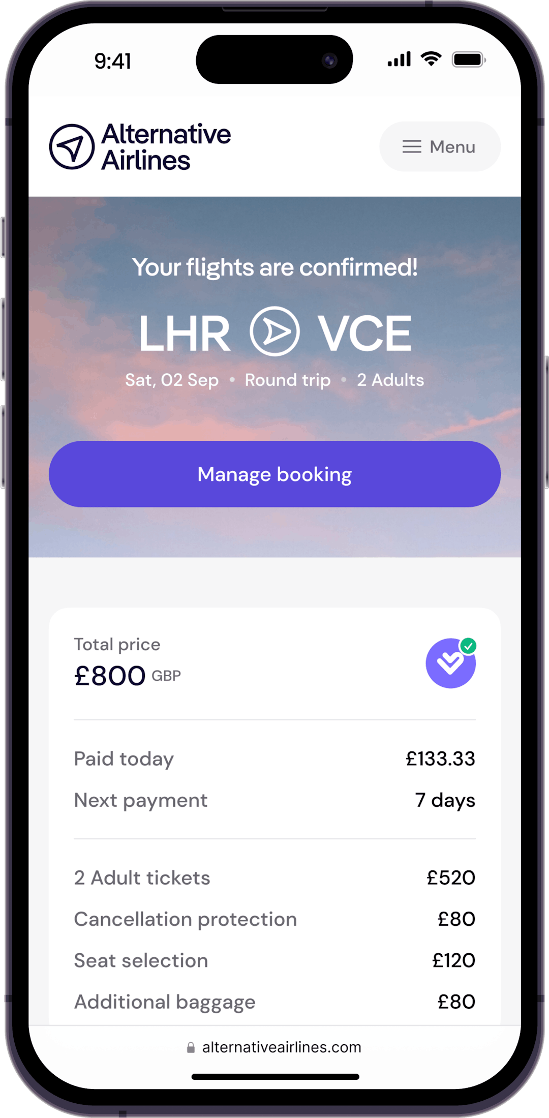 Split the cost of your flight with Laybuy
