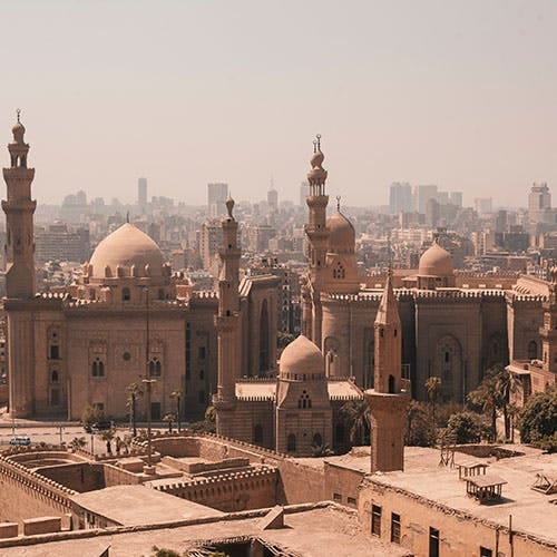 Mosque of Rifai and Sultan Hassan in Cairo, Egypt