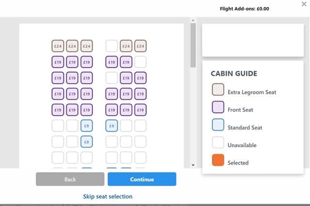 Alternative Airlines Seat Selection Tool
