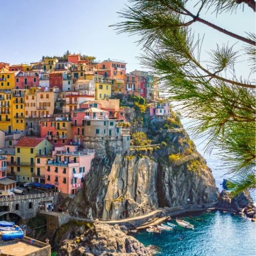 Coastal town in Italy
