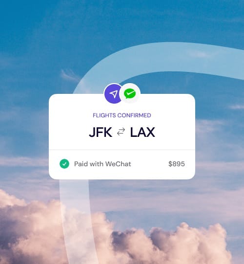 Buy flights with WeChat Pay