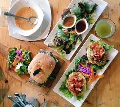 vegan food dishes at plant cape town