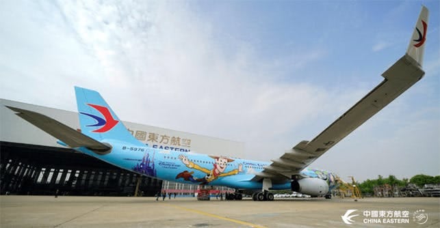 China Eastern Airlines Toy Story Plane. Image Credit to China Eastern Airline's Instagram Page