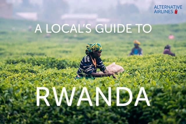 Picture of woman harvesting crops in Rwanda