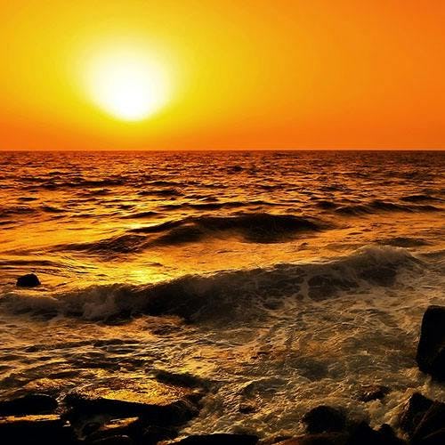 Picture of a beach and sunset in Jeddah