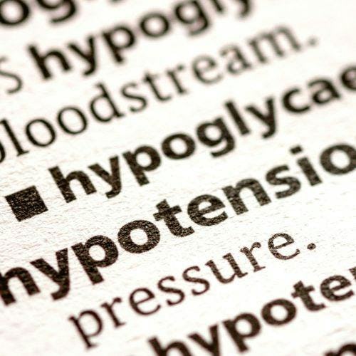 Hypotension definition in dictionary