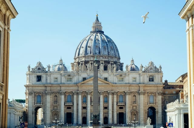 A shot of Vatican City in Italy 