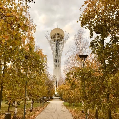 Bayterek monument, Nur-Sultan (Astana), Kazakhstan