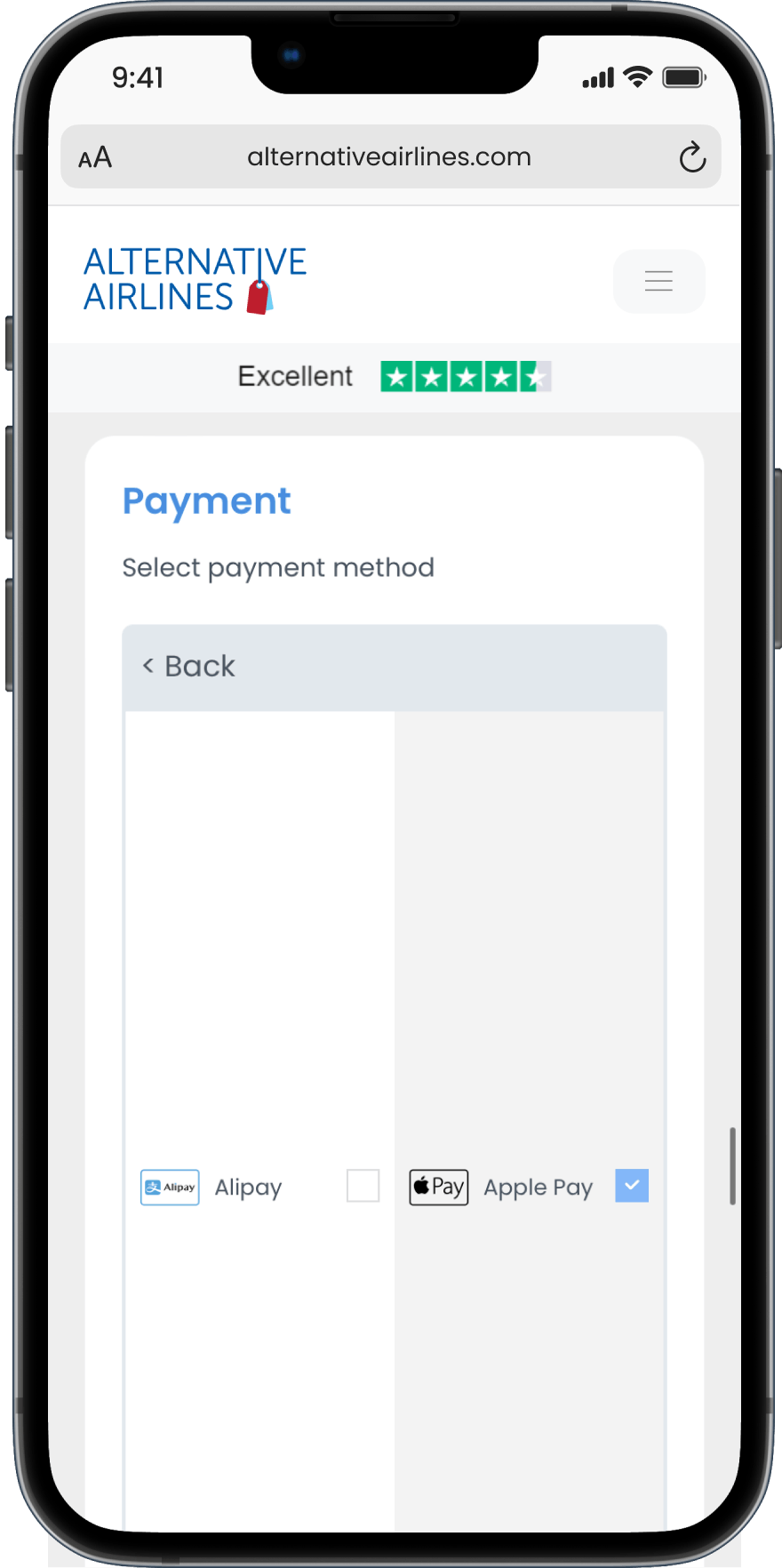 Step 3 - Select Apple Pay