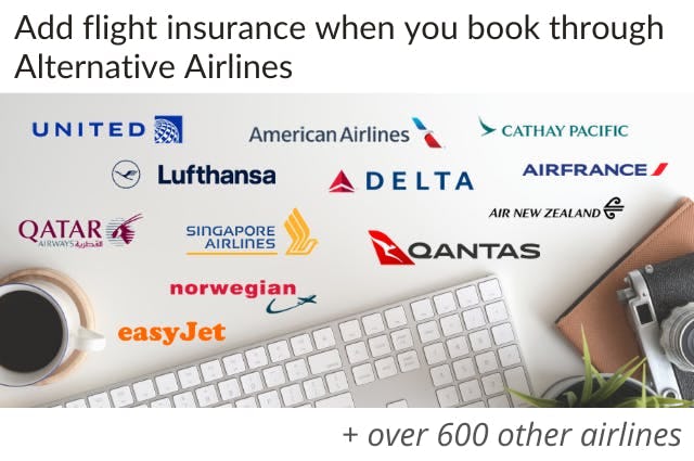 A range of airlines currently ticketed on Alternative Airlines