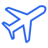 Blue plane icon