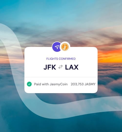 Buy flights with JasmyCoin