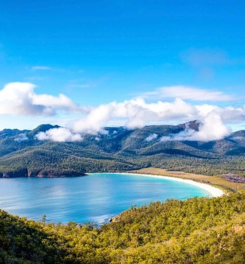 A beach in Tasmania