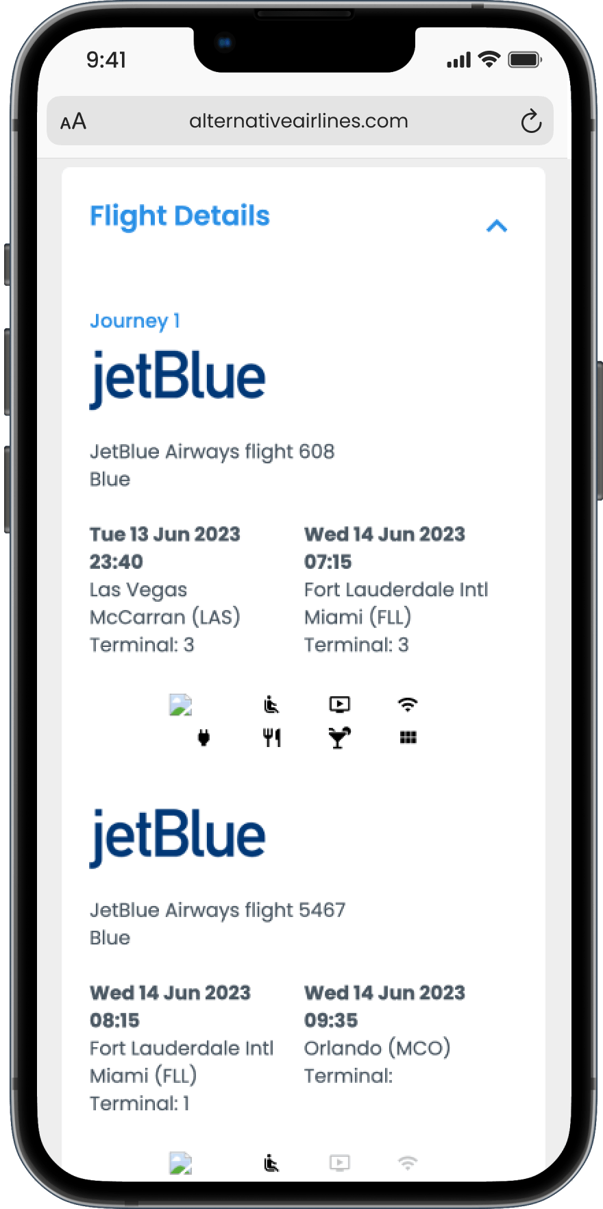 Step 4 - Confirm your flights with jetBlue