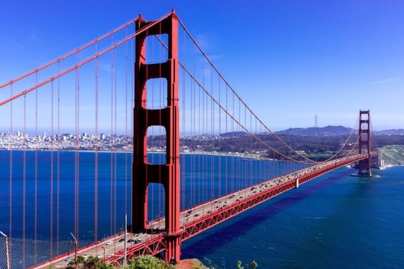 San Francisco Golden Gate Birdge and Cityscape
