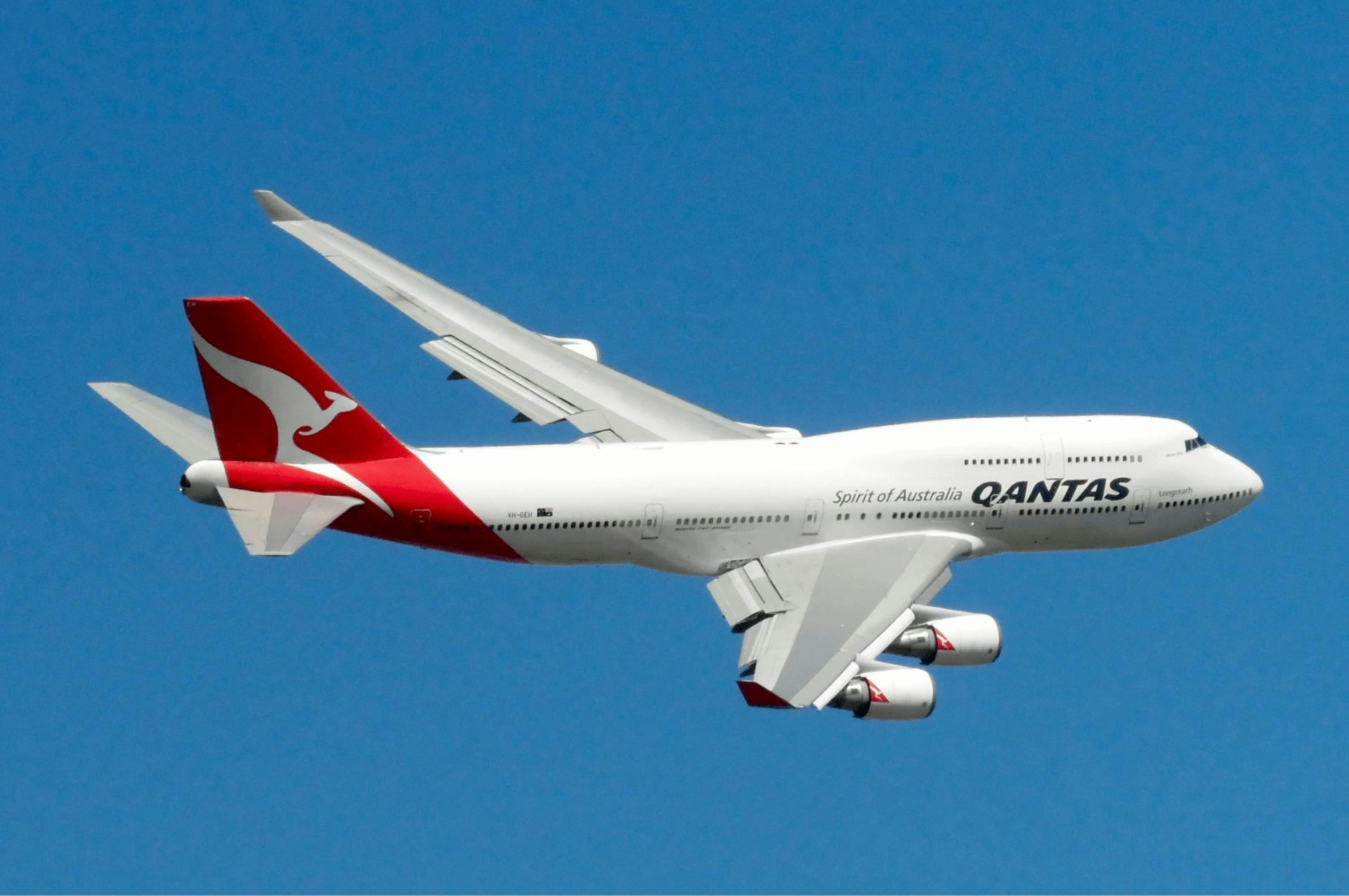 Qantas Aircraft in air