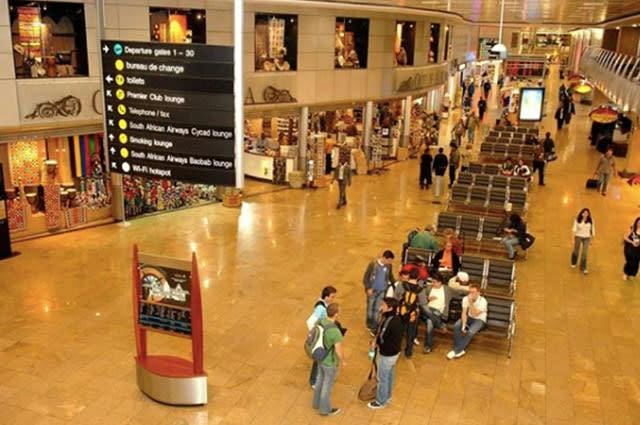 Departure hall of Johannesburg OR Tambo Airport