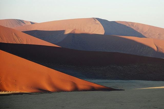 The sossusvlei namib dunes