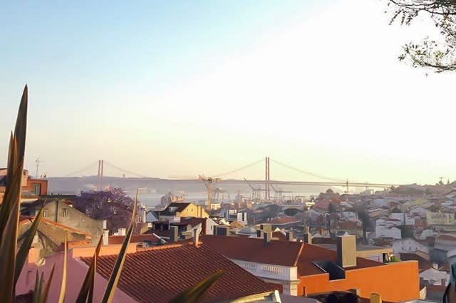 A view across the rooftops of Lisbon