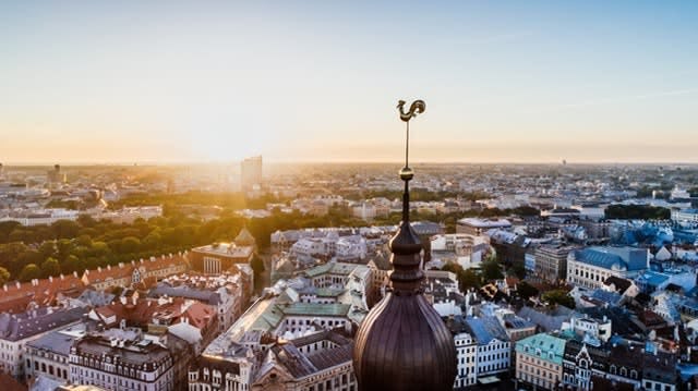 The skyline of Riga