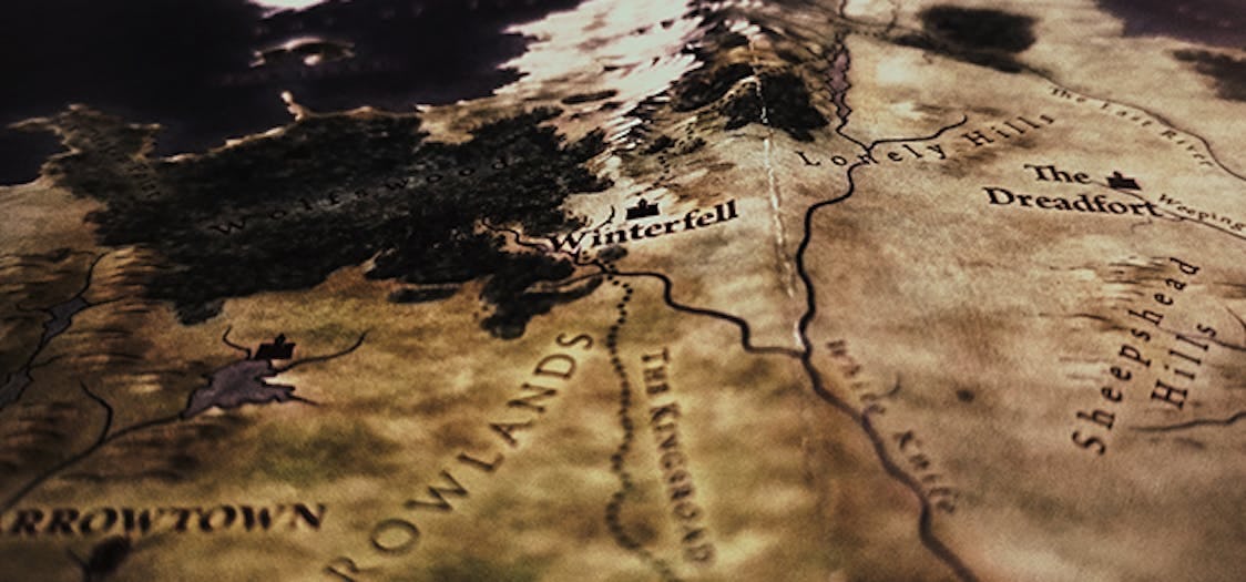 Map of Game of Thrones