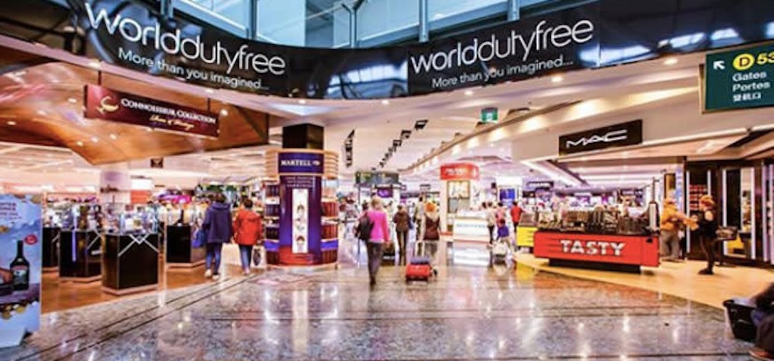 World duty free store in Vancouver International Airport